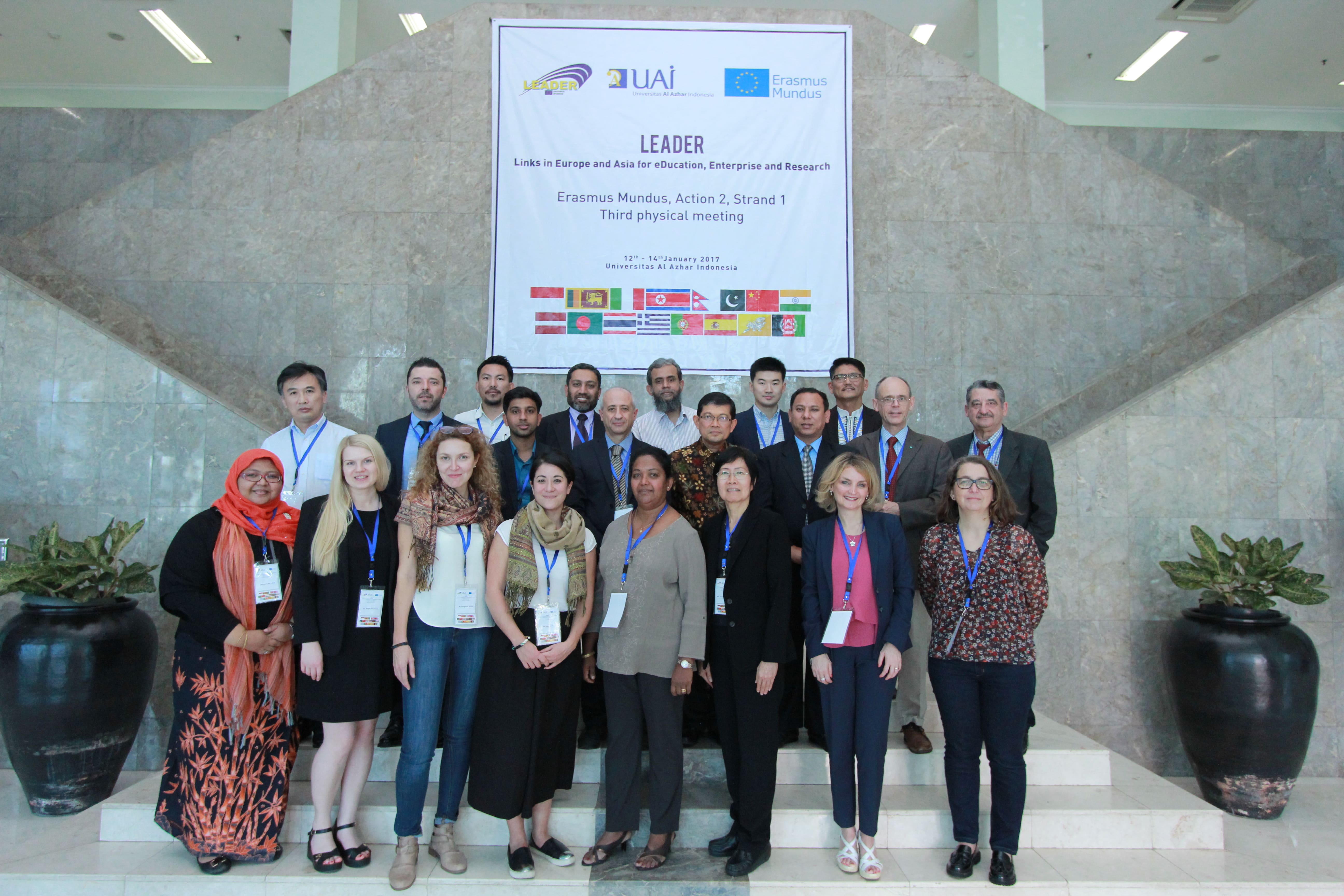 Third Physical Meeting Of Links In Europe And Asia For EDucation, Enterprise And Research (LEADER),  Erasmus Mundus, Action 2, Strand 1 At Universitas Al Azhar Indonesia