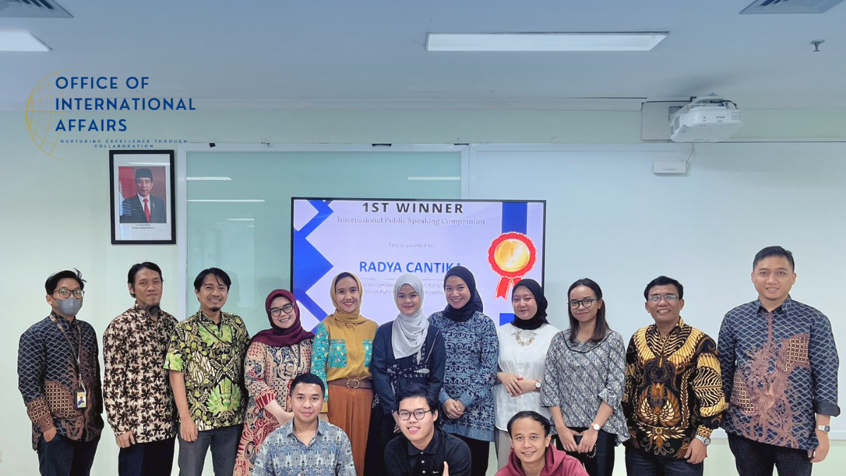 UAI Wins the Champion at International Public Speaking Competition 2023’s Final Round